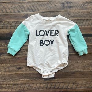 Loved boy bubble romper. Size 12 months.